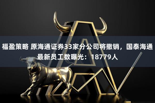 福盈策略 原海通证券33家分公司将撤销，国泰海通最新员工数曝光：18779人
